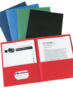 Avery 47993 Two-Pocket Folder, 40-Sheet Capacity, Assorted Colors (Box of 25) 25 pack 15 81IctcV05L