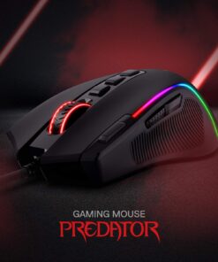 Redragon M612 Predator RGB Gaming Mouse, 8000 DPI Wired Optical Gamer Mouse with 11 Programmable Buttons & 5 Backlit Modes, Software Supports DIY Keybinds Rapid Fire Button Black 24 81IdTC0SK3L 1