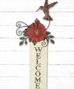 Sunset Vista Designs Hummingbird Welcome Sign 4 81Ie 5ORBcL