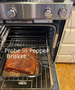 ThermoPro TP16S Digital LCD Meat Thermometer for Cooking and Grilling, BBQ Food Thermometer with Backlight and Kitchen Timer, Grill Temperature Probe Thermometer for Smoker, Barbecue, Oven, Cookware Light Silver 55 81IeNdQLQkL