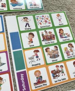 Godery Large Visual Schedule for Kids Chore Reward Chart,Bedtime Routine Chart for Toddlers,Double Side Schedule Board With 109 Cards for Home School Planner,Autism Learning Materials. 58 81IeTfKHgML