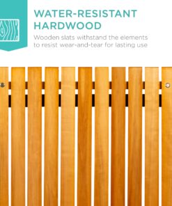 Best Choice Products 28x28in Foldable Indoor Outdoor All-Purpose Portable Wooden Table for Picnics, Camping, Beach, Tailgating, Patio, Kitchen, Living Room w/Carrying Case - Brown 23 81IeetP88mL