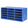 Bankers Box Classroom 15 Compartment Literature Organizer, Single (3384301),Blue 15 Slot 4 81IegPu35CL
