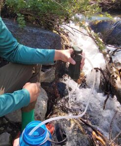 Survivor Filter Pro Hand-Pump Portable Water Filter - Lightweight Water Filter Camping, Backpacking, and Hiking - Water Purifier Survival - 0.01 Micron Ultra Filter 35 81IgHylfsfL