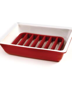 Norpro, Red Rectangle Silicone Roasting Rack, 1 EA 22 81IgvEBh7sL