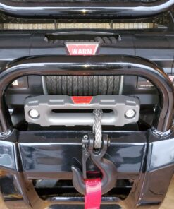 WARN 101140 AXON 45-S Powersports Winch With Spydura Synthetic Rope and HUB Wireless Receiver: 1/4" Diameter x 50' Length, 2.25 Ton (4,500 lb) Pulling Capacity No Size 25 81IhO5QfBJL