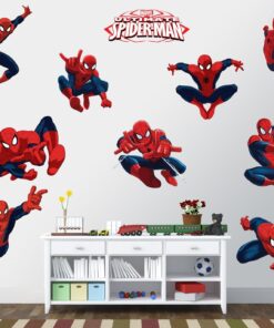 Alternative view of Spiderman Sticker Pack for Kids Room Wall Decor | Peel and Stick Wall Decal for Ultimate Spider-man Party Decoration by Dekosh
