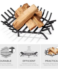 Alternative view of Uniflame, C-1546, 27 in. x 27 in. Hex Bar Log Grate 27 inch