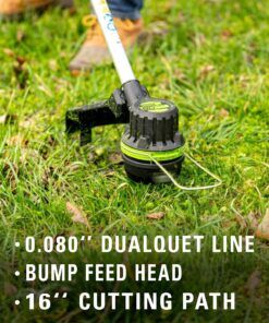 Greenworks Pro 80V Cordless Brushless String Trimmer + Leaf Blower Combo, 2Ah Battery and Charger Included STBA80L210 16" Trimmer + Blower (2.0Ah) 27 81IiDZQ tS