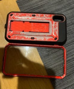 SUPCASE Unicorn Beetle Pro Series Case Designed for iPhone XR, with Built-in Screen Protector Full-Body Rugged Holster Case for iPhone XR 6.1 Inch (2018 Release) (MetallicRed) MetallicRed 44 81IjQG2qOSL