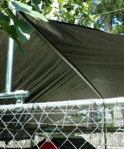 WeatherGuard Universal Extra Large All Season Waterproof Dog Kennel Cover & Roof - For ALL 10ft. X 10ft. Outdoor Cages and Pens 7 81IkwuCoxaL