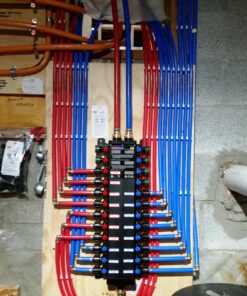 Viega 50243 1/2-Inch PureFlow Zero Lead Poly Alloy PEX Crimp Manabloc With 24 Ports - 15 Cold 9 Hot 26 81IlW0z5EyL