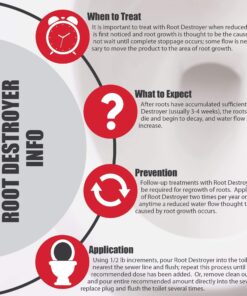 Root Destroyer – 2lbs- Root Killer for Sewer & Pipe Lines- Stops New Growth – Safe for All Plumbing 11 81IlnlevygL