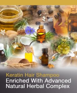Alternative view of Vitamins Keratin Shampoo Hair Treatment - Biotin and Collagen Protein with Castor Oil for Curly Wavy and Straight Hair - Sulfate Free Product for Dry Damaged or Color Treated Hair