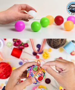 SportzGo Beer Pong Plastic Balls Bulk - 144 Pack of Washable Balls for Beer Olympics Drinking Games Table Tenis Carnival Beer Pool Games Ball 38 mm Party Decorations Indoor & Outdoor Assorted 12 81Io1Tff6sL