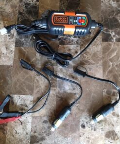 BLACK+DECKER BM3B Fully Automatic 6V/12V Battery Charger/Maintainer with Cable Clamps and O-Ring Terminals 44 81IolFzk4UL