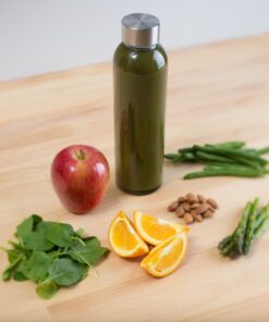 Epica 18 oz Clear Glass Bottles with Lids | Natural BPA Free Eco Friendly, Reusable Refillable Water Bottles for Juicing | Wide Mouth Liquid Storage Containers for Refrigerator | Water Bottle Set of 6 27 81IpG6qI9cL