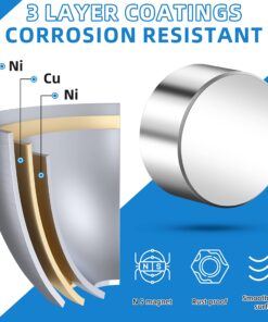 40x20mm Super Strong Neodymium Magnet, Powerful Block Magnet Disc, Permanent Rare Earth Magnets for Fridge Office Science Building Teaching and Craft, Strong Magnets Heavy Duty - One Piece 1 Pack 9 81Iq3q84g3L
