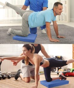 Yes4All Extra Large Foam Balance Pad, Non-Slip Foam Mat for Yoga & Balance Strength Training, Knee Pad for Physical Therapy B.Blue - L - 15,5" x 13" x 2" 12 81Ir 0hMCqL