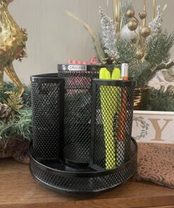 Rolodex Mesh Collection Spinning Desk Sorter, Black 27 81IrCS3hi4L 1