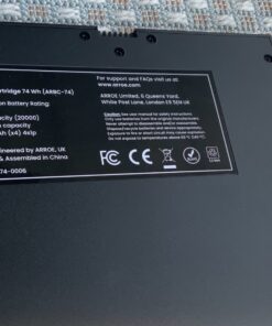 ARROE App-Enabled Laptop Power Bank 20000mAh with Accessories: USB-C PD 60W Wall Charger, International Adaptor Plugs & Laptop Connectors - Smart Charging System for All Devices 42 81IrckFP2NL