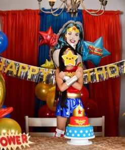 Super DC Heroes Wonder Woman Child's Costume Medium As Shown Standard Packaging 30 81IrtU3HH8L