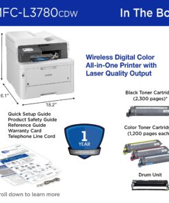 Brother MFC-L3780CDW Wireless Digital Color All-in-One Printer with Laser Quality Output, Single Pass Duplex Copy & Scan | Includes 4 Month Refresh Subscription Trial ¹ Amazon Dash Replenishment Ready New MFCL3780CDW: Adds Optional Paper Tray 25 81Is5xylcL