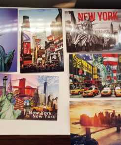 New 60 Various NYC New York Collectible Photo Postcards 4x6 Inch with Box 25 81IsiDctzFL