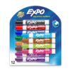 EXPO Low Odor Dry Erase Markers, Chisel Tip, Assorted Colors, 12 Count 12 Count (Pack of 1) 72 81IsljJA L