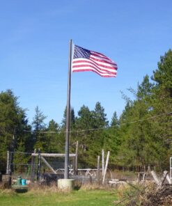 American Flag 5x8 Outdoor by Grace Alley, Embroidered Stars and Sewn Stripes, Heavy Duty, Hand Made and All Weather Fade Resistant - Long Lasting Nylon & Brass Grommets for High Wind Durability, 100% Made in USA 47 81ItAx1jR6L