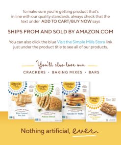 Simple Mills Almond Flour Crunchy Cookies, Chocolate Chip - Gluten Free, Vegan, Healthy Snacks, Made with Organic Coconut Oil, 5.5 oz (Pack of 3) 5.5 Ounce (Pack of 3) 19 81IuRlF2rIL