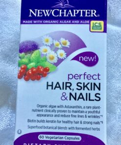 New Chapter Biotin Supplement, Vegan Hair Skin and Nails Vitamins with Fermented Biotin + Astaxanthin - 60 Count 29 81IvmKnuwAL