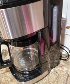 Hamilton Beach 2-Way 12 Cup Programmable Drip Coffee Maker & Single Serve Machine, Glass Carafe, Auto Pause and Pour, Black (49980R) 47 81Iw80seBlL