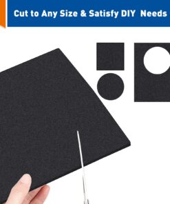 MAGZO Adhesive Foam Sheet 12 Inch Length X 8 Inch Width X 1/8 Inch Thickness, Closed Cell Foam Pad Gasket Sheet Insulation (5 Pcs) 12In*8In*1/8In 5Pcs Black 5 10 81IwLkNaeEL