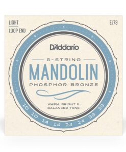 Alternative view of D'Addario Mandolin Strings - Mandolin Strings - Phosphor Bronze - For 8 String Mandolin - Rich, Full Tonal Spectrum - EJ73 - Light, 10-38 1-Pack