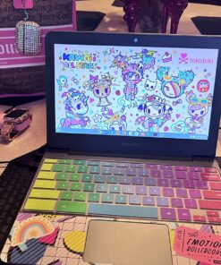 Keyboard Cover for Samsung Galaxy Chromebook Go 14" /Chromebook 4 3 2 XE310XBA XE500C13 XE501C13 XE500C12 11.6"/ Chromebook 4 15.6" XE350XBA /Chromebook Plus V2 XE520QAB XE521QAB 12.2 -Rainbow Rainbow 31 81IxTAaAKVL