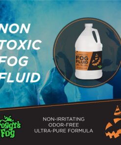 Froggy's Fog Halloween and Party Fog Fluid, High Output Long-Lasting Fog Juice for 400-1500 Watt Water-Based Fog Machines, Great for Pro and Home Haunters, Theatrical Effects, DJs, and More, 1 Quart 14 81IyhFQnCzL 2