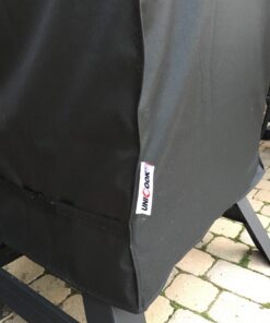 Unicook 40 Inch Smoker Cover for Masterbuilt, Electric Smoker Cover Heavy Duty Waterproof, Square Vertical Smoker Grill Cover Fade and UV Resistant, 23" W x 17" D x 39" H, Black 23”W x 17”D x 39”H 40 81IyzcJ46L