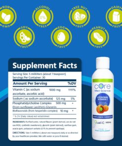Core Med Science Liposomal Vitamin C 1000mg Liquid - Sunflower Formula, 5 Fl Oz - Natural Liposomal Vitamin C Non-GMO Supplement - Immune System Booster for Adults - Supports Collagen Formation 11 81Iz1UJ9VfL
