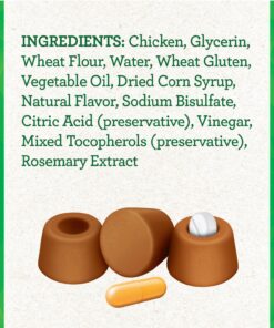 FELINE GREENIES PILL POCKETS for Cats Natural Soft Cat Treats, Chicken Flavor, 1.6 oz. Pack (45 Treats) 1.6 Ounce (Pack of 1) 33 81J0tDi0HsL