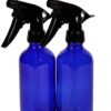 Vivaplex, 2, Large, 8 oz, Empty, Cobalt Blue Glass Spray Bottles with Black Trigger Sprayers 20 81J1IO7uAML