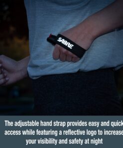SABRE Runner Pepper Gel, Maximum Police Strength OC Spray, Reflective Hand Strap for Easy Carry & Quick Access, 35 Bursts, Secure & Easy to Use Safety, Optional Clip-On Alarm & LED Armband Combos Black Runner 35 81J1kwsaz6S 1