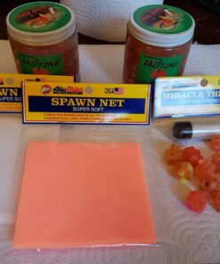 Alternative view of Atlas Mike's Fishing Super Soft Spawn Net 3" X 3" Squares Orange