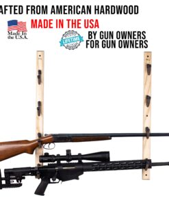 Alternative view of Hold Up Displays - Horizontal Hardwood Gun Rack Firearm Wall Storage for Shotgun and Rifle - USA Made