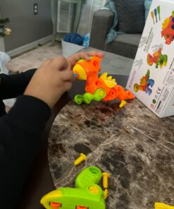 Kidtastic Dinosaur Toys, 106 pcs Take Apart Stem Learning Toys with Screwdriver, Ages 3-6 Year Kids Birthday Gift, Fun Construction for Boys and Girls - Build a Dinosaur, 3 yr Old Toddler Toys 29 81J3KRrn1DL