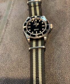 BluShark Original Premium Nylon Watch Strap - Stainless Steel Buckle with Multiple Sizes & Premium Styles, Replacement Watch Straps for Men & Women, Ballistic Military Waterproof BOND 20mm Premium Brushed Buckle 47 81J4FPY2nL 1