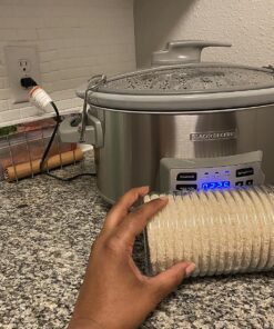 BLACK+DECKER SCD7007SSD Digital Slow Cooker with Temperature Probe + Precision Sous-Vide, 7-Quart Capacity, Stainless Steel 33 81J4O6mUPwL