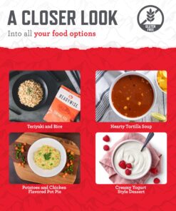 READYWISE - Gluten Free Bucket, 84 Servings, Emergency, MRE Meal Food Supply, Premade, Freeze Dried Survival Food for Hiking, Adventure & Camping Essentials, Individually Packaged, 25 Year Shelf Life 84 Servings - Gluten Free Bucket 15 81J5hdHvNDL