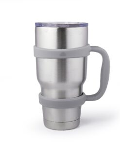 STRATA CUPS GReY30oz Tumbler Handle For YETI tumbler, RTIC TUMBLER, OZARK trail tumbler, SIC, YETI CUP & Other Tumblers – No Slip Grip - BPA FREE Gray 19 81J6OsPFTcL