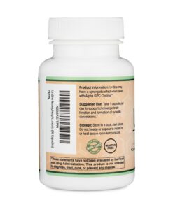 Uridine Monophosphate - Third Party Tested (Choline Enhancer, Beginner Nootropic) 300mg, Manufactured in USA (60 Capsules) Synergy with Alpha GPC Choline for Brain Health and Memory by Double Wood 60 Count (Pack of 1) 10 81J7A0f6CL